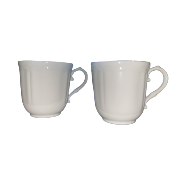 Coppia di mug Antico Doccia bianchi — Richard Ginori