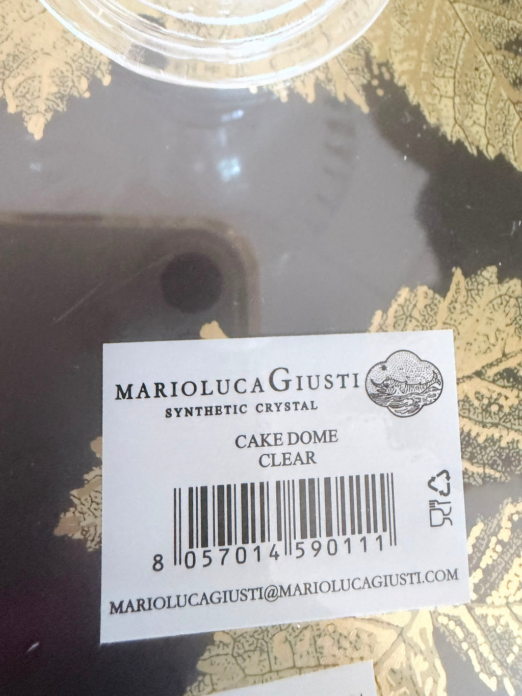 Alzatina per dolci trasparente con coperchio